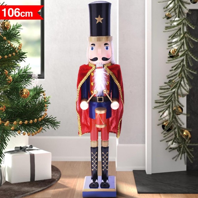 BAKAJI Χριστουγεννιάτικος Ξύλινος Καρυοθραύστης Ύψους 106 εκ Διακοσ... BAKAJI Χριστουγεννιάτικος Ξύλινος Καρυοθραύστης Ύψους 106 εκ Διακοσ...