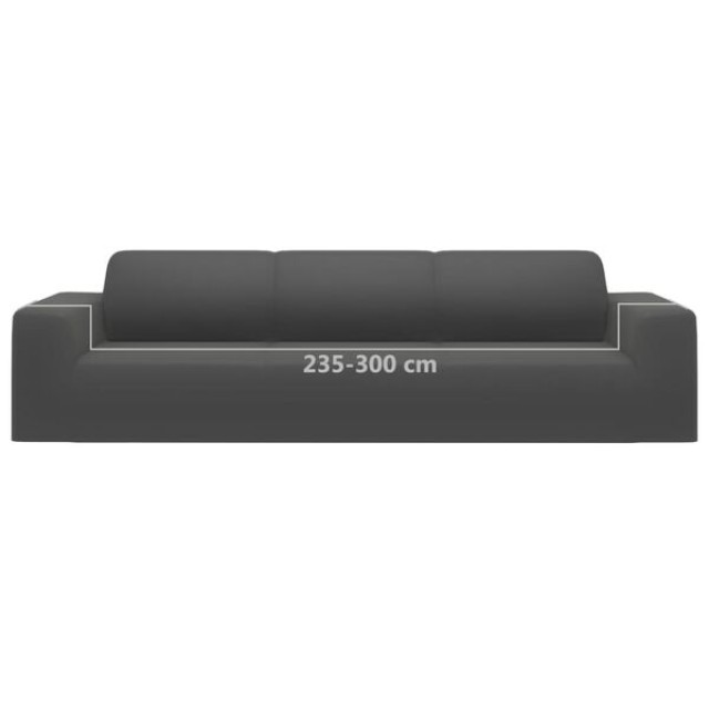 vidaXL Κάλυμμα 4θέσιου Καναπέ Ελαστικό Ανθρακί από Πολυεστερικό Ζέρ... vidaXL Κάλυμμα 4θέσιου Καναπέ Ελαστικό Ανθρακί από Πολυεστερικό Ζέρ...