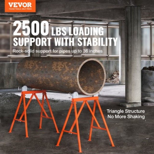 Βάση Σωλήνων VEVOR με Κύλινδρο 2500 LBS για Σωλήνες 2-36 ιντσών από...