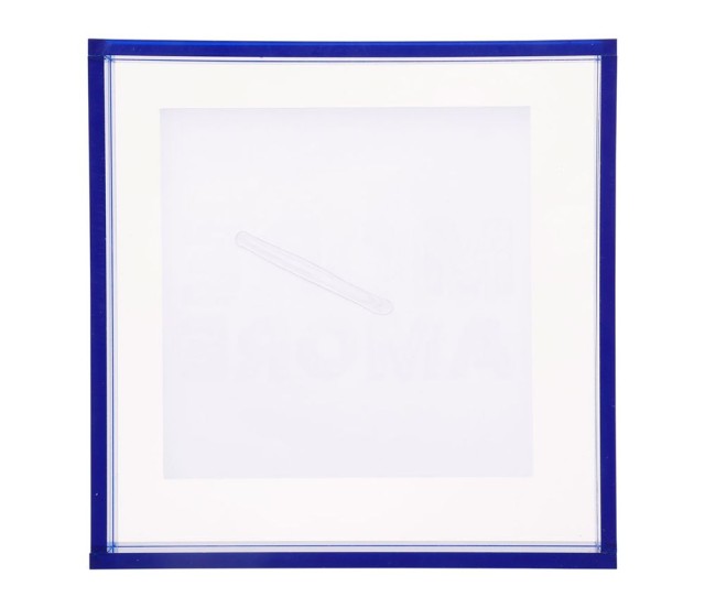 Ostaria Διακοσμητικό τοίχου Ακρυλικό Amore μπλε 14x14cm -37558