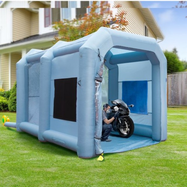 Φουσκωτή Καμπίνα Βαφής VEVOR 13x10x9ft με Φίλτρο & Φυσητήρα 950W  C...