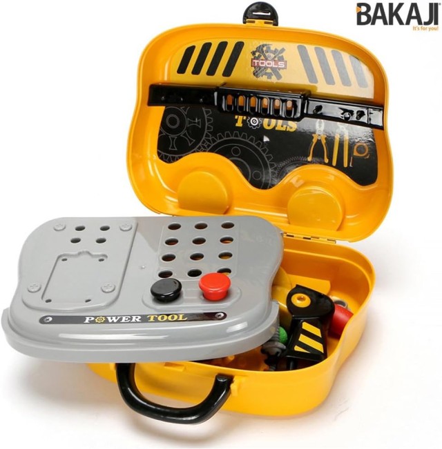 BAKAJI  Παιδική Βαλιτσάκι Εργαλείων με Αξεσουάρ DIY Φορητό 31 τεμ. ...