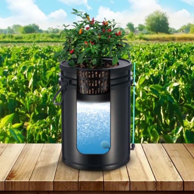 VEVOR Σύστημα Υδροπονίας DWC με Άνω Στάγδην 1 Κάδος 5Gal  SSSPXT1T8INKXKB8IV2