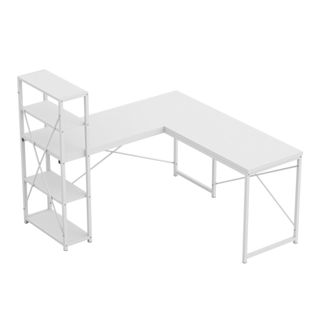 MarkAdler Γωνιακό Γραφείο Leader 150x90 Λευκό 5903796019612