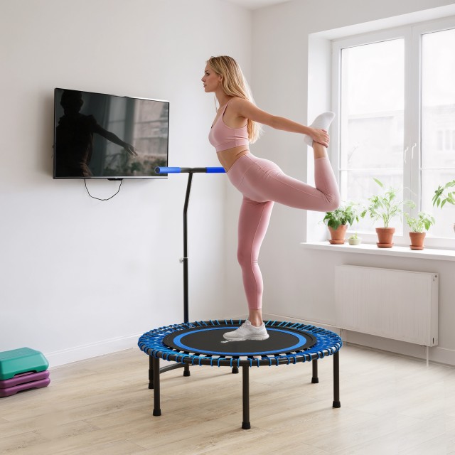SPORTNOW Τραμπολίνο Γυμναστικής Ø145 cm με Ρυθμιζόμενο Χειρολαβή σε...