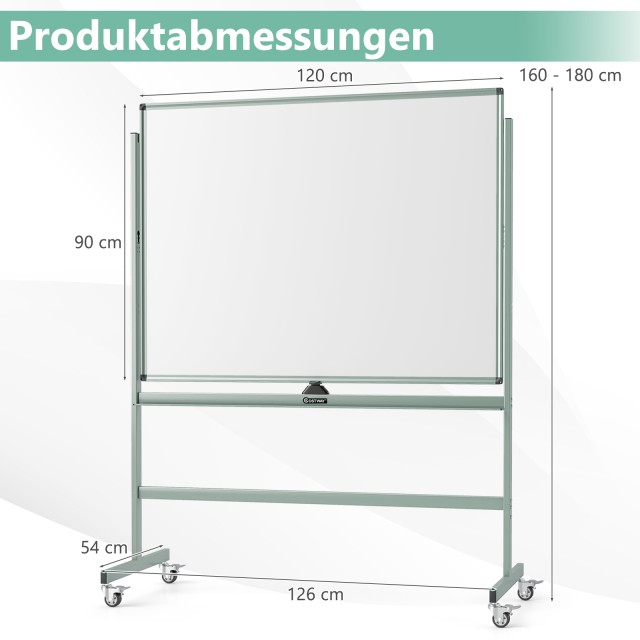 Costway Ρυθμιζόμενος Διπλής Όψης Κινητός Μαγνητικός Πίνακας Γραφής ... Costway Ρυθμιζόμενος Διπλής Όψης Κινητός Μαγνητικός Πίνακας Γραφής ...