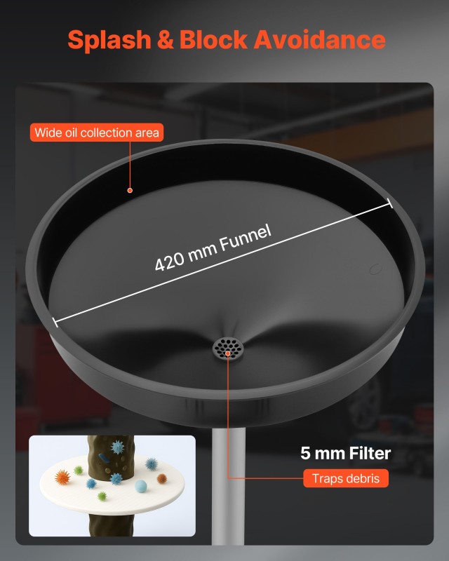 VEVOR 8-Gallon Ανθεκτικό Δοχείο Αποστράγγισης Λαδιού με Πλάτος Χωνί... VEVOR 8-Gallon Ανθεκτικό Δοχείο Αποστράγγισης Λαδιού με Πλάτος Χωνί...