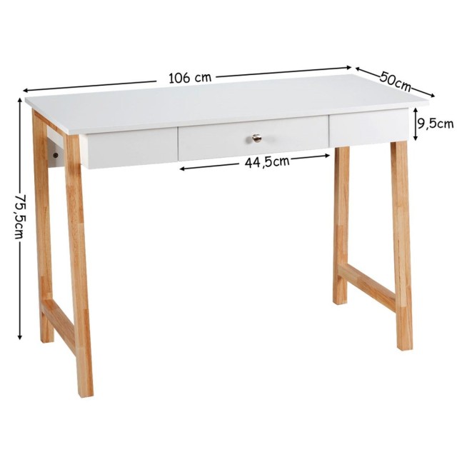Costway Πολυλειτουργικό Τραπέζι με Λευκή Επιφάνεια και Πόδια από Κ... Costway Πολυλειτουργικό Τραπέζι με Λευκή Επιφάνεια και Πόδια από Κ...