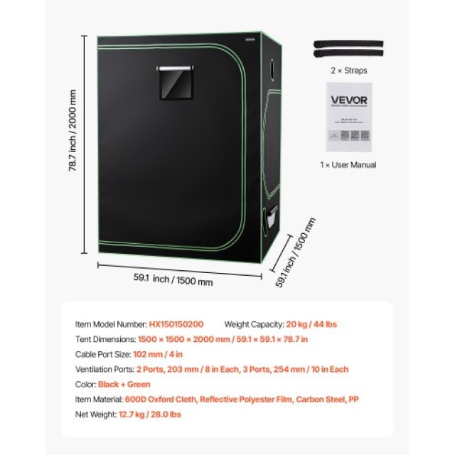 VEVOR Σετ Καλλιέργειας Εσωτερικού Χώρου με Φωτισμό LED και Σύστημα ... VEVOR Σετ Καλλιέργειας Εσωτερικού Χώρου με Φωτισμό LED και Σύστημα ...