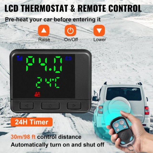 VEVOR Θερμαντήρας Diesel 8KW, 12V, για RV/Φορτηγά/Σκάφη, με LCD & Τηλεχειριστήριο  ZCJRQXHK8KWXKHYJ1V0