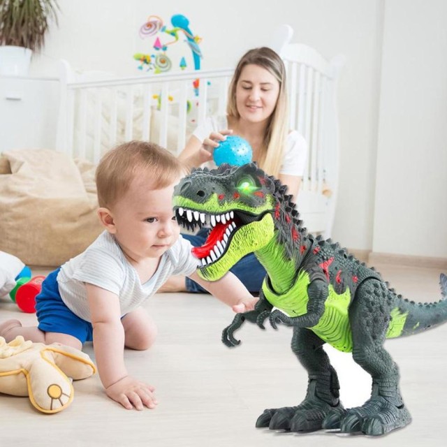 BAKAJI  Παιδικό Παιχνίδι Δεινόσαυρος T Rex Περπατητός με Φώτα, Ήχους και Κινήσεις Σώματος  02814247