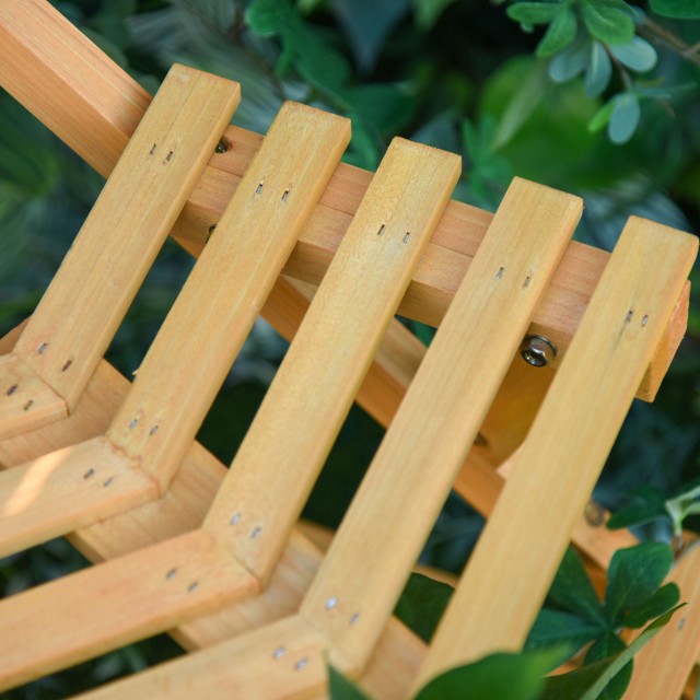 Outsunny Ladder Angular Ξύλινη θήκη για γλάστρα 3 ράφια για κήπο και σπίτι 845-445