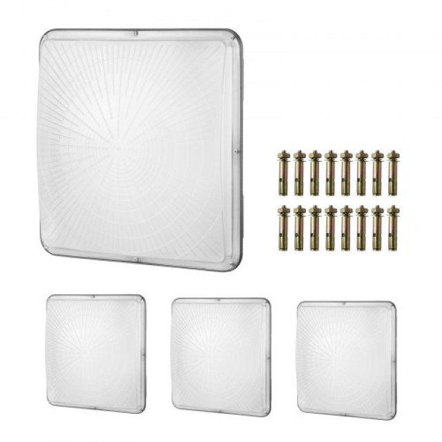 VEVOR 4 Φωτιστικά LED Οροφής 150W 16500LM 5000K Ημέρας Εξωτερικού Χώρου  TPDDS150W4JT18VDWV7