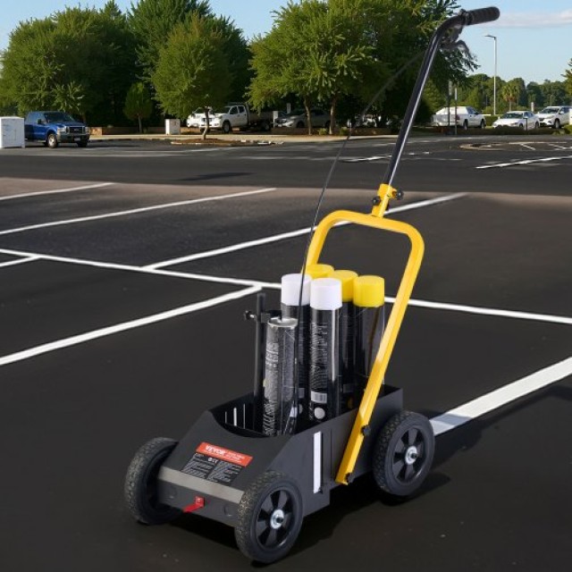 VEVOR Μηχανή Σήμανσης Γραμμών 24 x 13 x 35.4 in Μαύρη STHXJPQS4LKCH9TU7V0