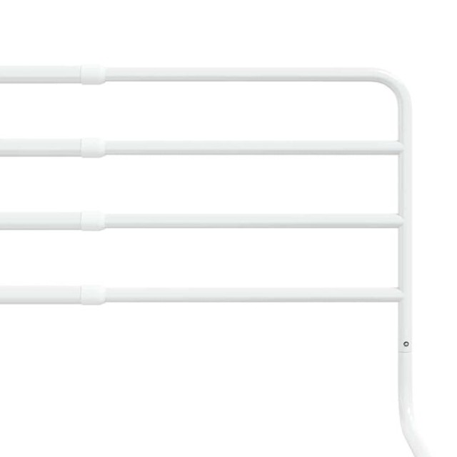 vidaXL Μπάρα Κρεβατιού Προστατευτική Λευκή (76-137)x55 εκ. Σιδερένι...