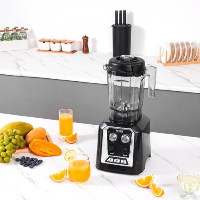 VEVOR Επαγγελματικός Μπλέντερ Πάγκου 68 oz για Smoothies & Shakes TSSBJ20L1400WO5FOV2