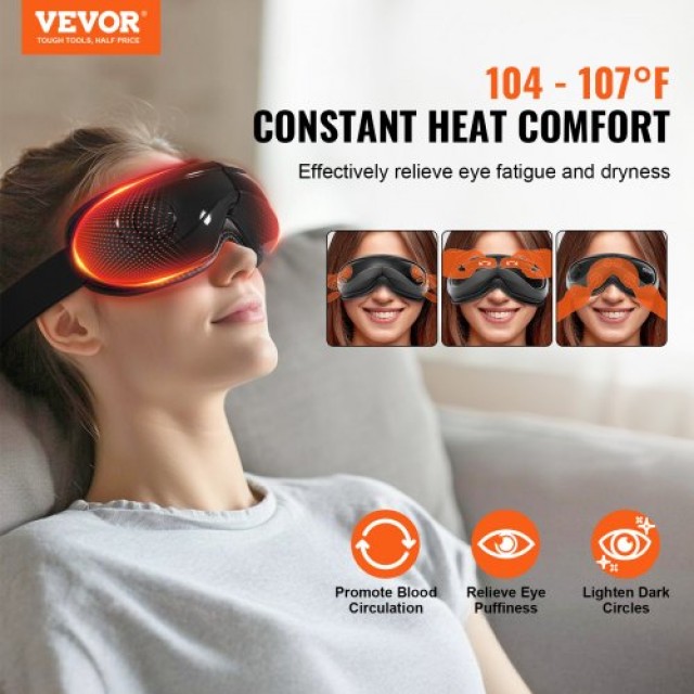 Συσκευή Μασάζ Ματιών VEVOR με Θερμότητα και Bluetooth Μουσική  YBAMQHSAJ000WXIBIV9