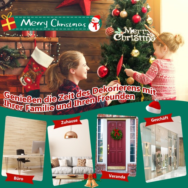 Costway Τεχνητό Χριστουγεννιάτικο Δέντρο με Φωτισμό & Χρονοδιακόπτη... Costway Τεχνητό Χριστουγεννιάτικο Δέντρο με Φωτισμό & Χρονοδιακόπτη...