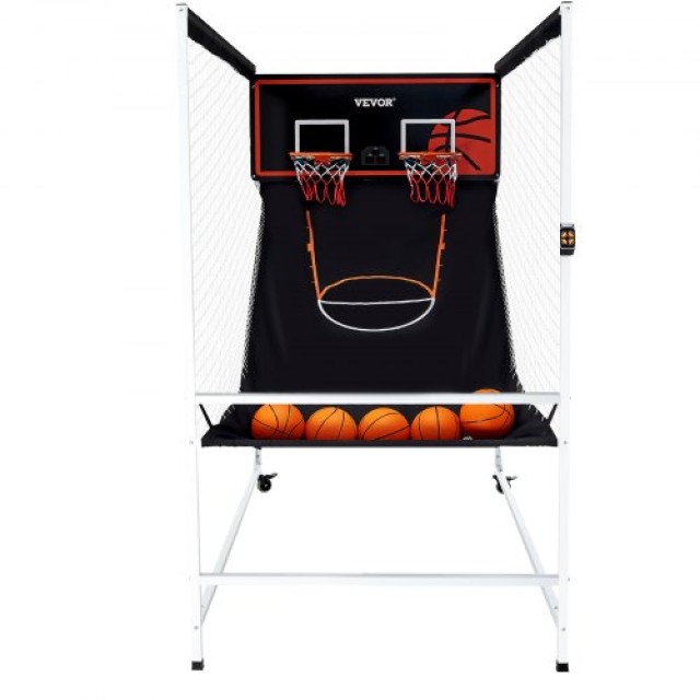VEVOR Εσωτερικό Διπλό Παιχνίδι Μπάσκετ Arcade 2 Παίκτες 5 Μπάλες TJ...