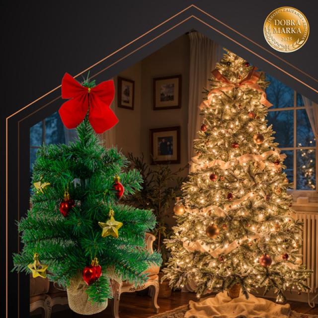 Ruhhy Μίνι Τεχνητό Χριστουγεννιάτικο Δέντρο 45cm με Διακοσμητικά 26466