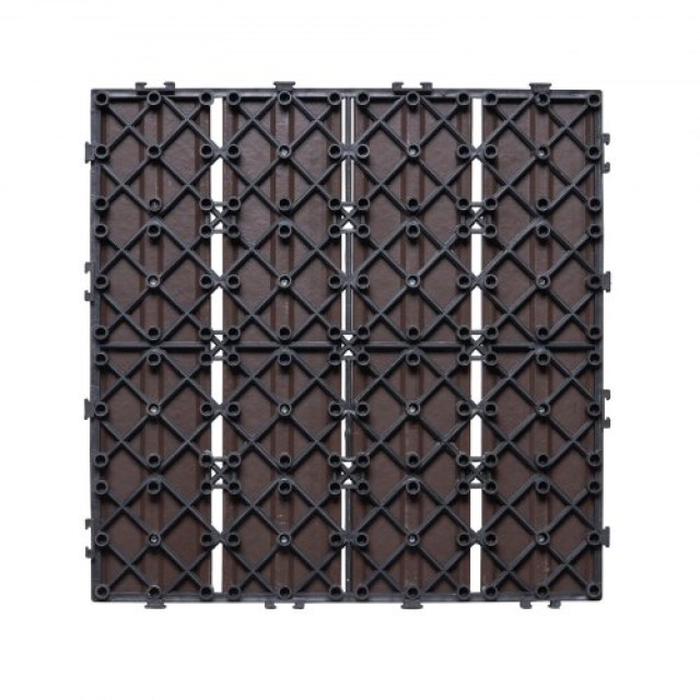 VEVOR  Πλαστικά Ξύλινα Πλακίδια Δαπέδου 10τμχ 12x12 Αδιάβροχα για Βεράντα HDDBSM4TBTSZTBIKVV0