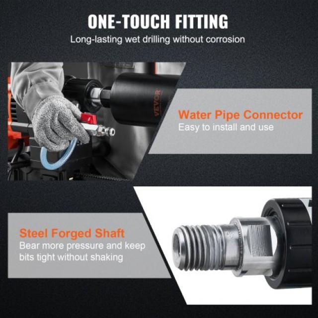 VEVOR Διαμαντοκορώνα 3200W 750RPM με Ρόδες LSJGSZKJYCW104M3IV2 VEVOR Διαμαντοκορώνα 3200W 750RPM με Ρόδες LSJGSZKJYCW104M3IV2