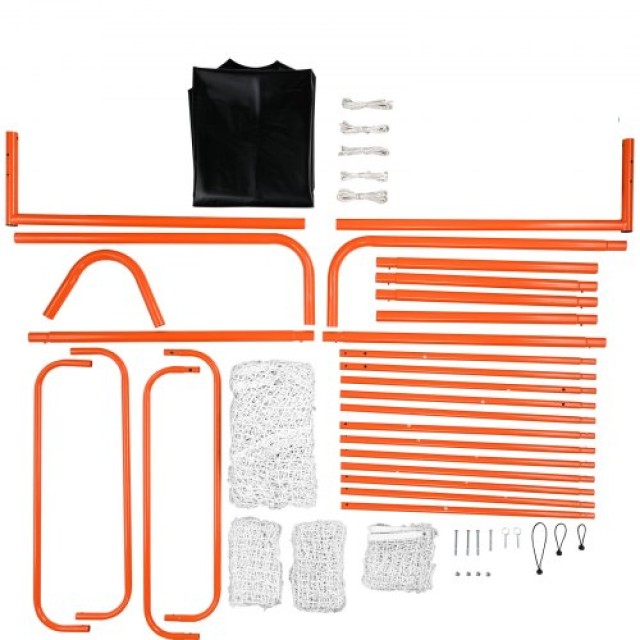 VEVOR 3-σε-1 Στόχος Λακρός με Δίχτυ, 12 x 9, Πορτοκαλί  ZQGQQMTJK66... VEVOR 3-σε-1 Στόχος Λακρός με Δίχτυ, 12 x 9, Πορτοκαλί  ZQGQQMTJK66...