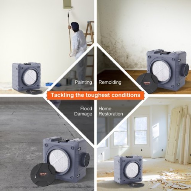 VEVOR Καθαριστής Αέρα με 3-στάδια και 800 CFM  KQXDQJ3800CFMYP0KV2 VEVOR Καθαριστής Αέρα με 3-στάδια και 800 CFM  KQXDQJ3800CFMYP0KV2