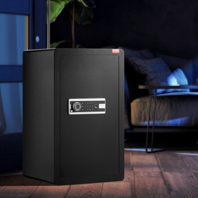 VEVOR Χρηματοκιβώτιο 3.5 cu.ft με Κλειδαριά, Κωδικό & Δακτυλικό Αποτύπωμα Μαύρο  DMBXXLS3139C2FQ89V9