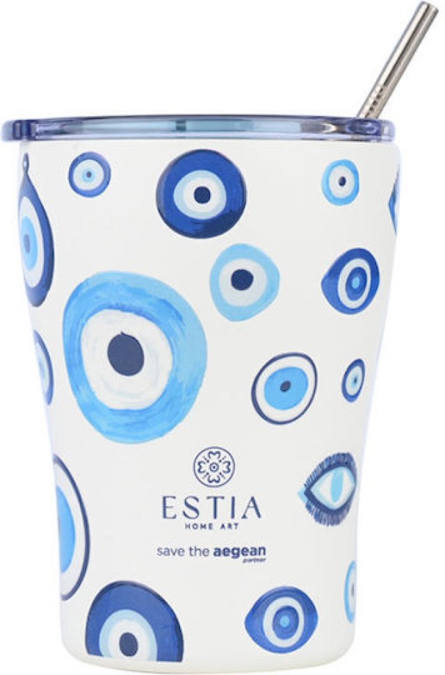 ESTIA Θερμική Κούπα Καφέ 350ml Save the Aegean Ακτή Αμάλφι 01-31756