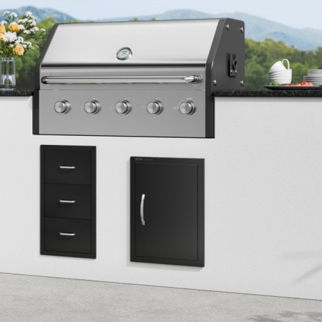Πόρτα BBQ VEVOR 415x570 mm για Εξωτερική Κουζίνα  DMMBSCJM16X2HCHIDV0