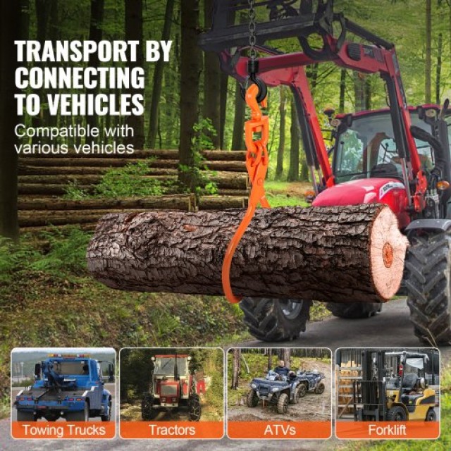 Τσιμπίδα Ξυλείας VEVOR 18 με 2 Δόντια, 350 kg Φορτίο  YMQZQ18YC2ZK618WUV0