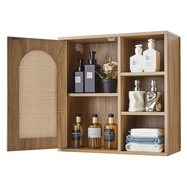 VEVOR Κρεμαστό Ντουλάπι Μπάνιου, 23x10x23 ίντσες, με Ρυθμιζόμενα Ρά... VEVOR Κρεμαστό Ντουλάπι Μπάνιου, 23x10x23 ίντσες, με Ρυθμιζόμενα Ρά...