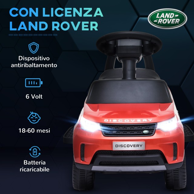 AIYAPLAY  Παιδικό Αυτοκίνητο με Άδεια Land Rover 6V, Ηλεκτρική και Χειροκίνητη Λειτουργία, Ταχύτητα 3km/h, Κόκκινο  370-341V90RD