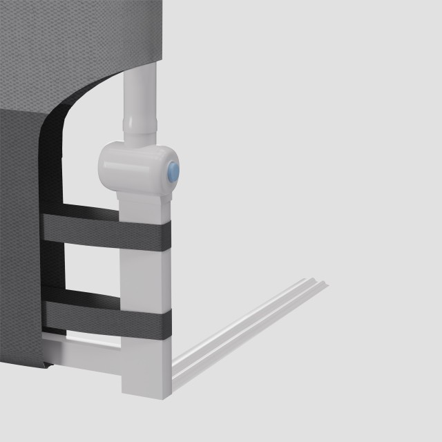 Tulano Προστατευτικό Κιγκλίδωμα Κρεβατιού 150 cm Cover 30 Γκρι 5903...