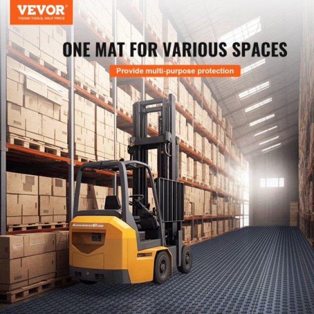 Πλακάκια Γκαράζ VEVOR, 12x12x0.53, 50τμχ, Αντιολισθητικά, Γραφίτης Γκρι  CKDDSMH501212WO1OV0
