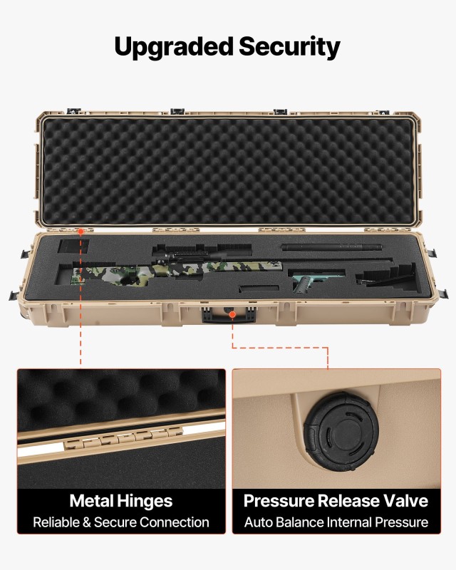 VEVOR Αδιάβροχη και Ανθεκτική Θήκη Όπλου IP67, 1320 mm, με Σχήματα ... VEVOR Αδιάβροχη και Ανθεκτική Θήκη Όπλου IP67, 1320 mm, με Σχήματα ...