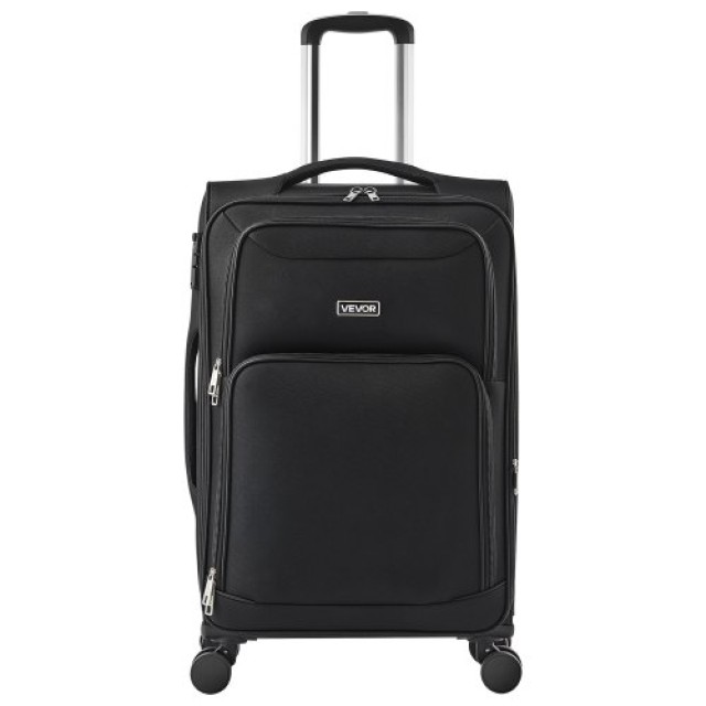 VEVOR 61cm Μαύρη Επεκτάσιμη Βαλίτσα με Ρόδες Spinner BYKSTXBYHS24XM...