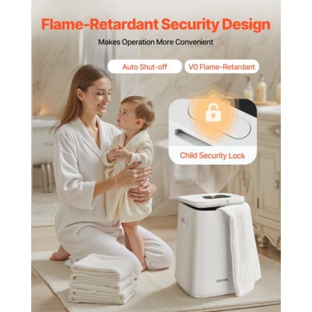 VEVOR Κουβάς Ζεσταίνεις Πετσέτες 20L με LED Οθόνη και Κλείδωμα Ασφα...