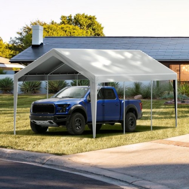 Αντικατάσταση Καλύμματος Carport VEVOR 10x20 ft, Αδιάβροχο & UV Προστατευμένο, Γκρι (Μόνο Κάλυμμα)  CKPB10X20FTH2ELL4V0