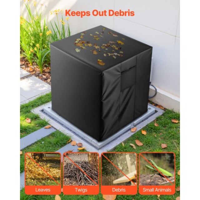 VEVOR Κάλυμμα Αir Conditioner Τριπλής Στρώσης 762x762x810 mm Αδιάβρ...