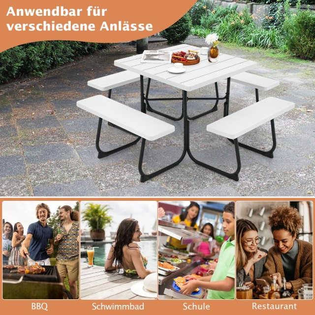 Costway Σετ Πικνίκ 8 Ατόμων με Μεταλλικό Σκελετό και Αδιάβροχη Επιφ... Costway Σετ Πικνίκ 8 Ατόμων με Μεταλλικό Σκελετό και Αδιάβροχη Επιφ...