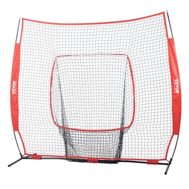 VEVOR  Δίχτυ Προπόνησης Μπέιζμπολ/Σόφτμπολ 7x7 ft με Τσάντα Μεταφορ...