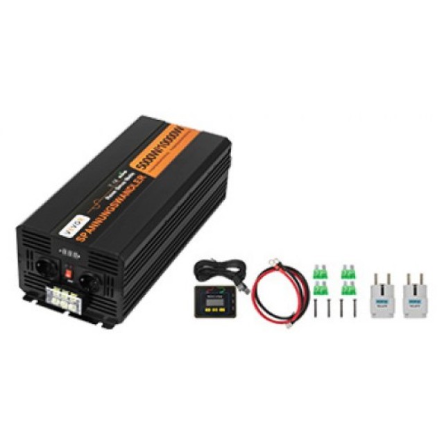 VEVOR 5000W 24V 230V Καθαρός Ημιτονοειδής Μετατροπέας Ρεύματος 10000W Κορυφή  CZXNBQ5000W24V001V0