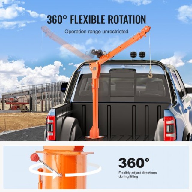 VEVOR  Ηλεκτρικός Γερανός Ανυψωτικός για Pickup 1100 lbs με Περιστρ...