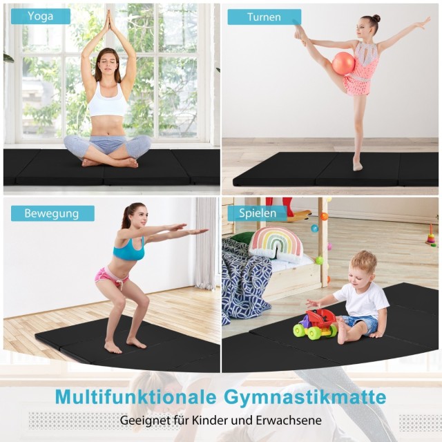 Costway Πτυσσόμενο Στρώμα Ασκήσεων 240x120x5 cm με Βέλκρο & 2 Χειρο... Costway Πτυσσόμενο Στρώμα Ασκήσεων 240x120x5 cm με Βέλκρο & 2 Χειρο...