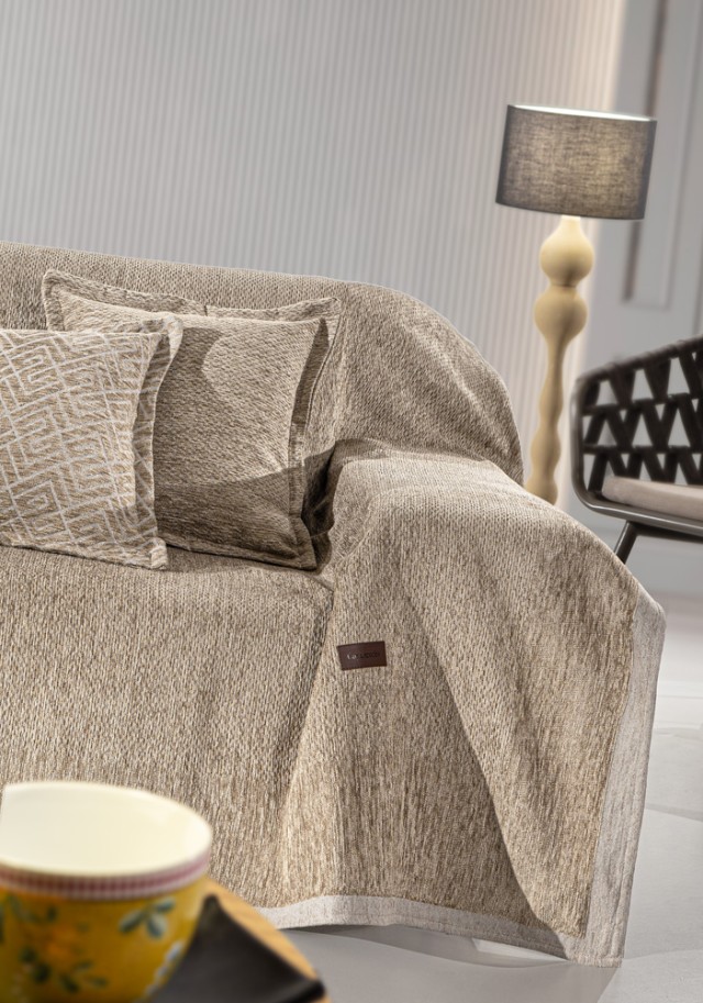 Guy Laroche Ριχτάρι Καναπέ Central Taupe (Διθέσιος) 180x250 ,113303...