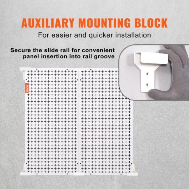 Οργανωτής Τοίχου VEVOR Pegboard 32 x 32, 330LBS Φορτίο, Μεταλλικός Οργανωτής Τοίχου για Γκαράζ με 25 Τεμάχια Αποθήκευσης Εργαλείων  GJ16X32INCH26MT97V0