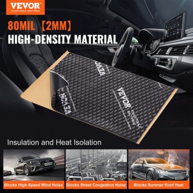 VEVOR Ηχομονωτικό Αυτοκινήτου 80 mil 0.9τ.μ.  GYDPZLBDJXJ13Z292V0