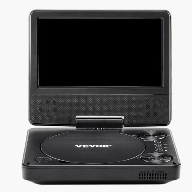 VEVOR Φορητό DVD Player με Οθόνη Περιστροφής 178 mm και 4ωρη Ενσωμα...